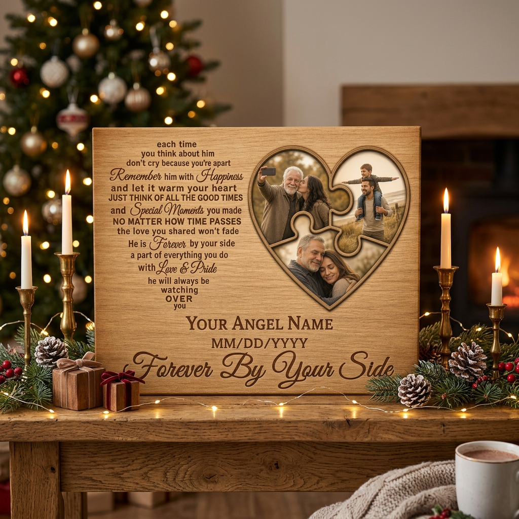 Personalized Memorial Canvas – Sympathy Gift for Loss of Father With Photos - Image 6
