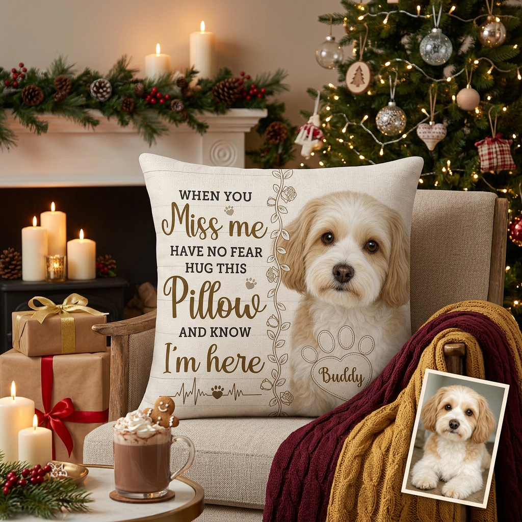 Personalized Pet Memorial Photo Pillow - Dog Loss Sympathy Gift for Pet Owners & Dog Lovers - Image 6