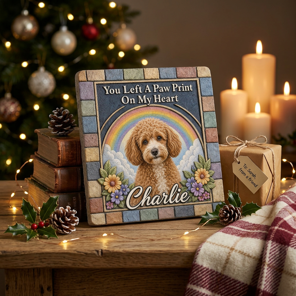 Personalized Pet Memorial Garden Stone with Photo – Dog Loss Sympathy Gift - Image 6 | VNMGSREPR1-6IN-EHIEU_AI_0421 VNMGSREPR1-8IN-EHIEU_AI_0421