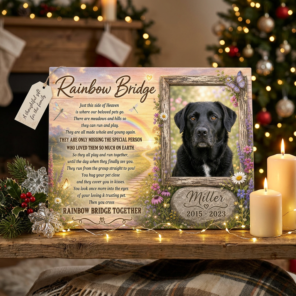 Personalized Dog Memorial Rainbow Bridge Wall Canvas - Custom Pet Photo Remembrance Gift - Image 6 | WCV-12X8-EHIEU_AI_0023 WCV-14X11-EHIEU_AI_0023 WCV-18X12-EHIEU_AI_0023 WCV-20X16-EHIEU_AI_0023 WCV-24X16-EHIEU_AI_0023 WCV-24X20-EHIEU_AI_0023 WCV-30X20-EHIEU_AI_0023 WCV-30X24-EHIEU_AI_0023 WCV-36X24-EHIEU_AI_0023 WCV-40X30-EHIEU_AI_0023
