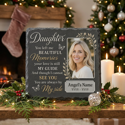 Personalized Daughter Memorial Garden Stone with Photo, Sympathy Gift for Loss of Daughter - Image 6 | VNMGSREPR1-6IN-EHIEU_AI_0463 VNMGSREPR1-8IN-EHIEU_AI_0463