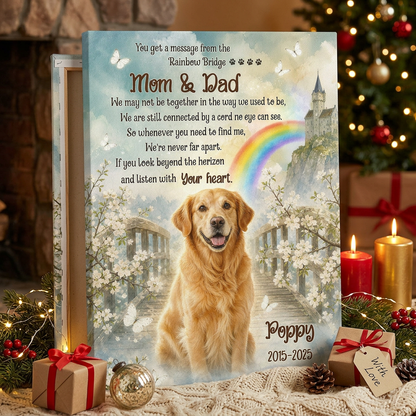 Personalized Pet Memorial Canvas Wall Art - Dog Loss Rainbow Bridge Sympathy Gift - Image 6 | WCV-12X8-EHIEU_AI_0026 WCV-14X11-EHIEU_AI_0026 WCV-18X12-EHIEU_AI_0026 WCV-20X16-EHIEU_AI_0026 WCV-24X16-EHIEU_AI_0026 WCV-24X20-EHIEU_AI_0026 WCV-30X20-EHIEU_AI_0026 WCV-30X24-EHIEU_AI_0026 WCV-36X24-EHIEU_AI_0026 WCV-40X30-EHIEU_AI_0026