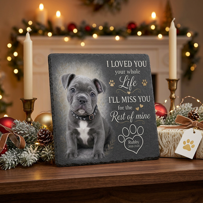 Personalized Pet Memorial Garden Stone – Custom Dog Photo Plaque for Pet Loss - Image 6 | VNMGSREPR1-6IN-EHIEU_AI_0407 VNMGSREPR1-8IN-EHIEU_AI_0407