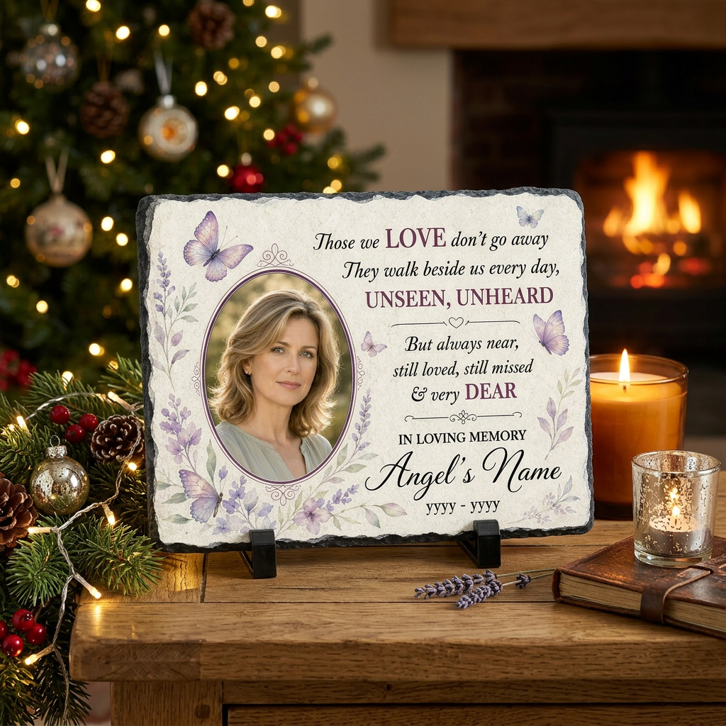 Personalized Parents Memorial Photo Slate Stone – Sympathy Gift for Loss - Image 6 | VNMGSREPR1-6IN-EHIEU_AI_0471 VNMGSREPR1-8IN-EHIEU_AI_0471