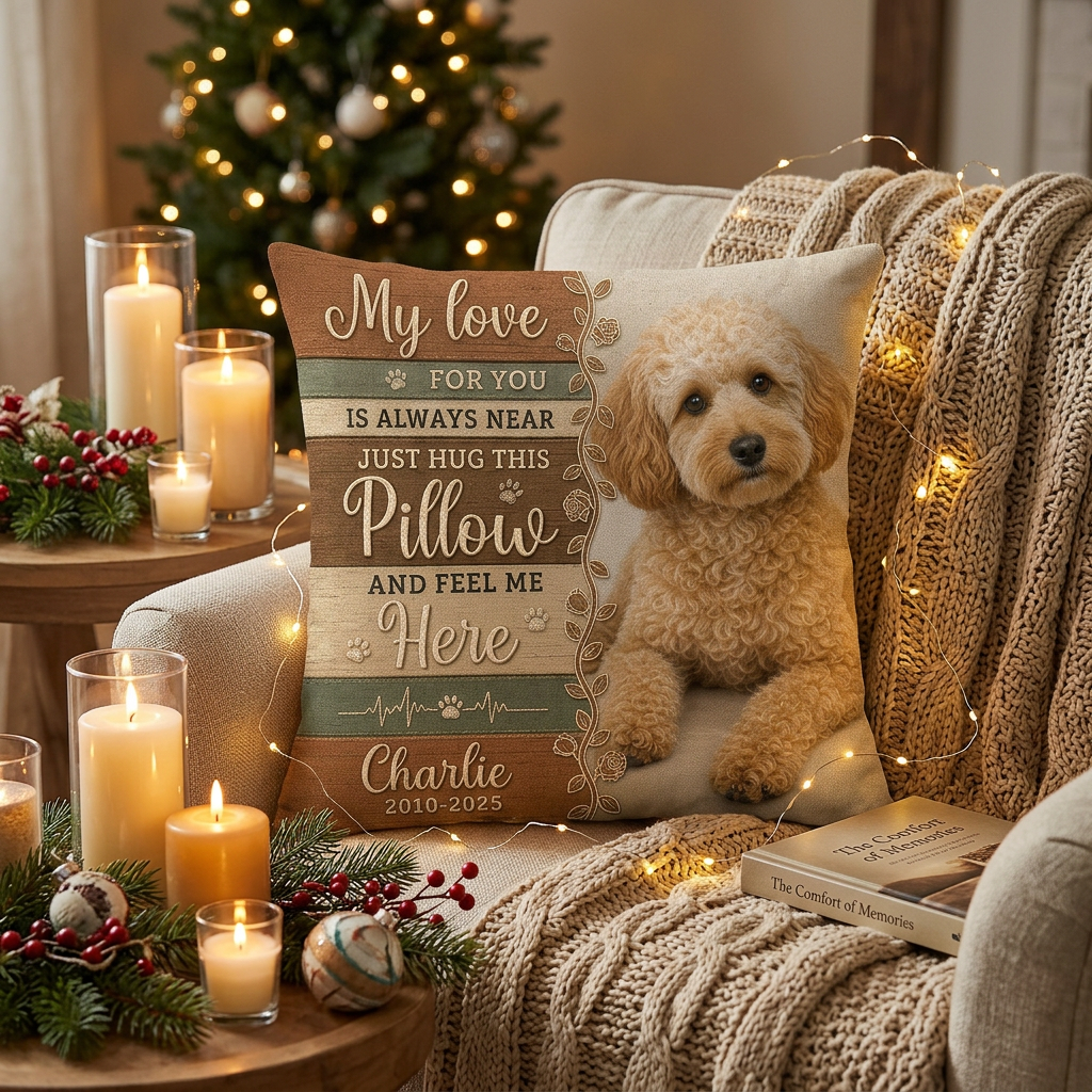 Personalized Pet Memorial Pillow Custom Photo Dog Loss Remembrance Sympathy Gift - Image 6