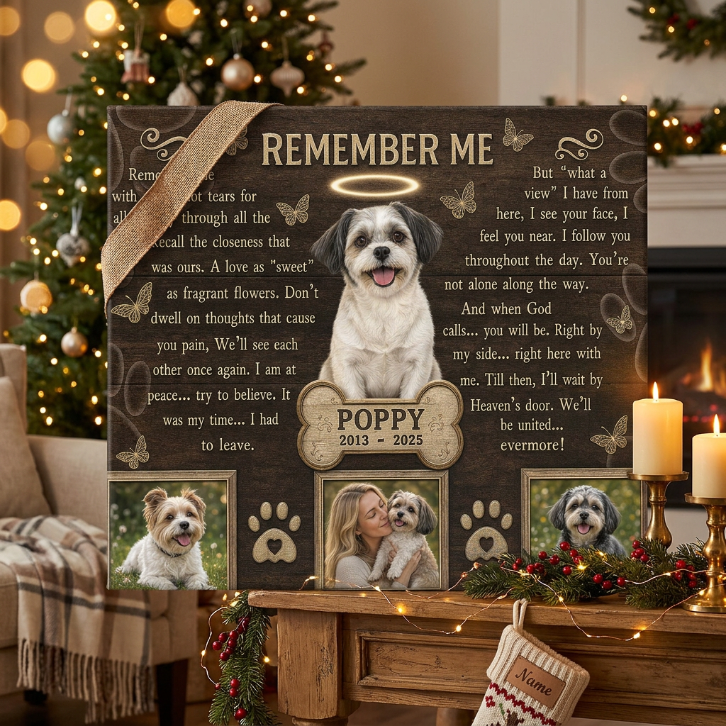 Personalized Pet Memorial Wall Canvas - Custom Dog Photo Remembrance Gift for Pet Loss - Image 6 | WCV-12X8-EHIEU_AI_0029 WCV-14X11-EHIEU_AI_0029 WCV-18X12-EHIEU_AI_0029 WCV-20X16-EHIEU_AI_0029 WCV-24X16-EHIEU_AI_0029 WCV-24X20-EHIEU_AI_0029 WCV-30X20-EHIEU_AI_0029 WCV-30X24-EHIEU_AI_0029 WCV-36X24-EHIEU_AI_0029 WCV-40X30-EHIEU_AI_0029