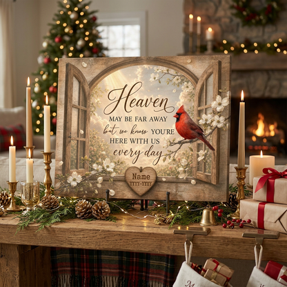 Personalized Cardinal Memorial Wall Canvas In Loving Memory Sympathy Gift for Loss of Loved One - Image 6
