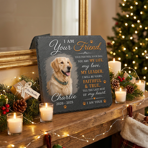 Personalized Dog Memorial Garden Stone with Photo – Pet Loss Remembrance Gift - Image 6