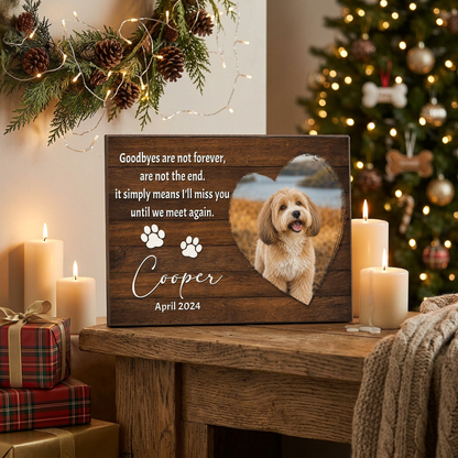 Personalized Pet Memorial Canvas Wall Art with Photo, Dog Remembrance Gift - Image 6
