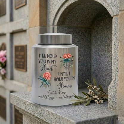 Personalized Dreamy Dragonfly UV Printed Stainless Steel Cremation Urn For Adult Human Ashes Sympathy Funeral Bereavement Display Memorial Keepsake Urn, Memorial Gift, In Loving Memory - Image 7