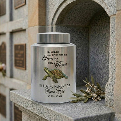 Personalized Turtle Tortoise Pet Loss Grief Tribute Ashes Holder Family Friends Relatives No Longer By My Side But Forever In My Heart Memorial Keepsake Urn, Memorial Gift, In Loving Memory - Image 7