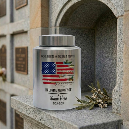 Personalized Bass Fishing Cremation Urns for Human Ashes Stainless Steel Hunter Fisherman Remembrance Sympathy Condolence Gift Large 7.5x5.1 Memorial Keepsake Urn, Memorial Gift, In Loving Memory - Image 7