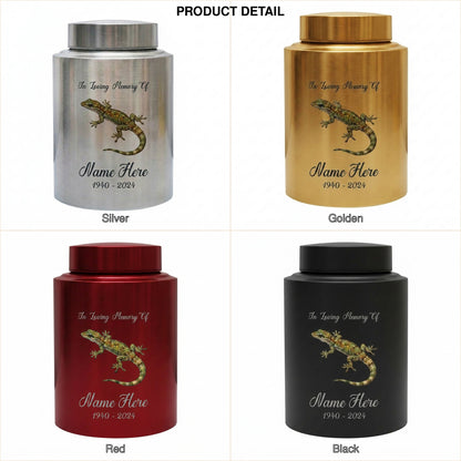 Personalized Iguana Lizard Stainless Steel Cremation Urn for Human Ashes Loss of Loved One Family Member Decorative Display 7.5in x 5.1in Memorial Keepsake Urn, Memorial Gift, In Loving Memory - Image 8