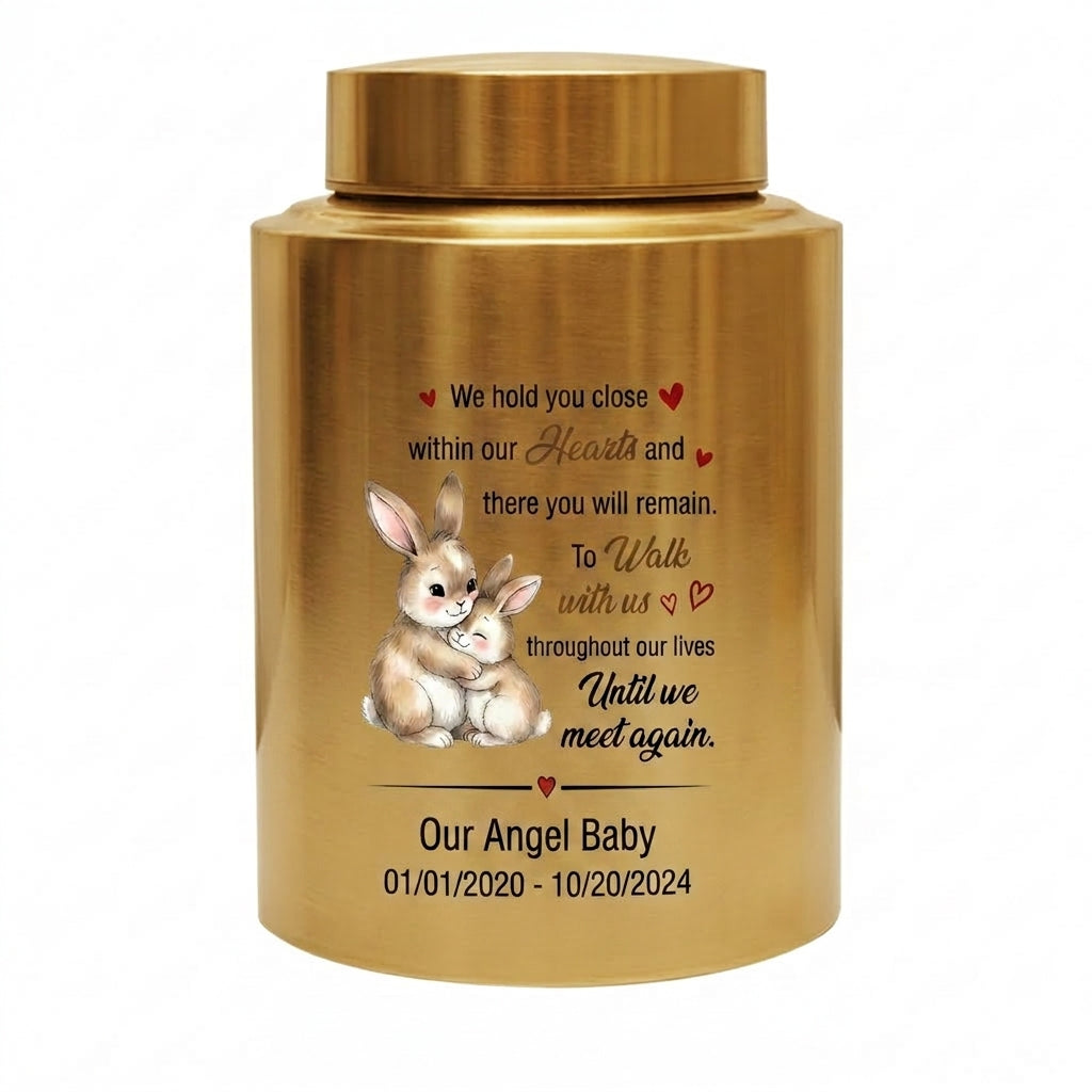 Personalized Angel Baby Loss Poem UV Printed Infant Miscarriage Bereavement Grieving Parents Silver Black Gold Red Options Memorial Keepsake Urn, Memorial Gift, In Loving Memory - Image 9