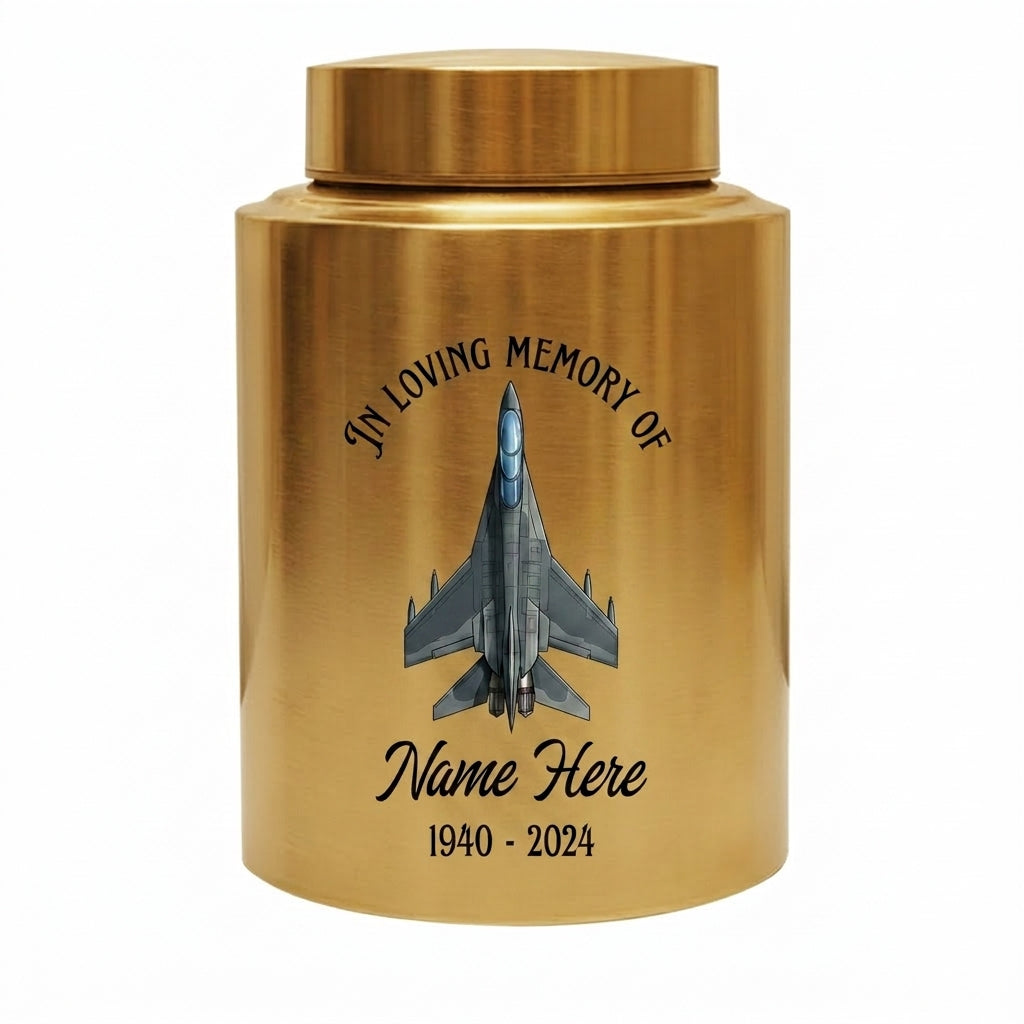 Personalized Veterans Military Soldier Stainless Steel Large Cremation Urn for Human Ashes, Custom Army Navy Air Force Tribute, Memorial Keepsake Urn, Memorial Gift, In Loving Memory - Image 9