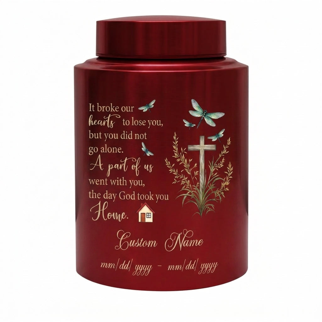 Personalized Dragonfly Stainless Steel Cremation Urn for Loss of Loved One Mother Father, Bereavement Ash Holder Small and Large Sizes, Memorial Keepsake Urn, Memorial Gift, In Loving Memory - Image 10
