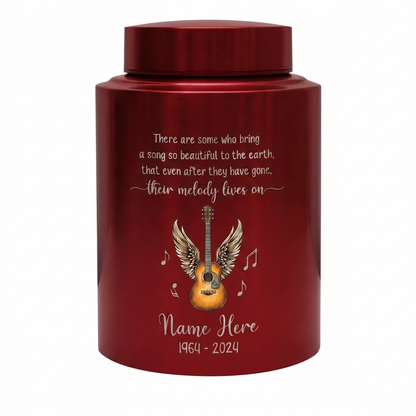 Personalized Music Lovers Guitar Stainless Steel Cremation Urn for Adult Human Ashes, Funeral Burial Decorative UV Printed Small Large, Memorial Keepsake Urn, Memorial Gift, In Loving Memory - Image 10