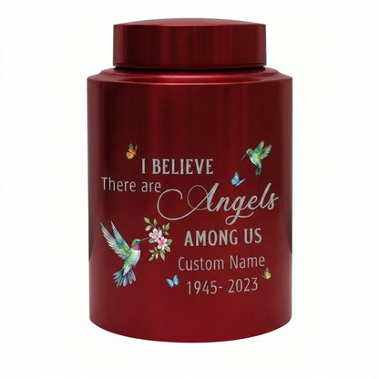 Personalized Hummingbird Angels Among Us Stainless Steel Cremation Urn for Human Ashes, Sympathy Bereavement Keepsake for Loss of Loved One, Memorial Keepsake Urn, Memorial Gift, In Loving Memory - Image 10