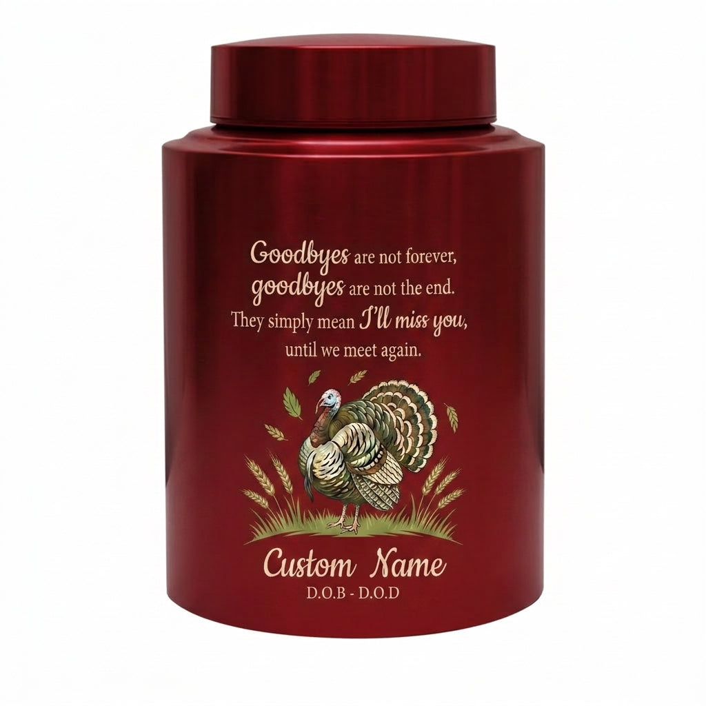 Personalized Turkey Thanksgiving Hunter Cremation Urn for Human Ashes, UV Printed Stainless Steel Bereavement Condolence Keepsake, Memorial Keepsake Urn, Memorial Gift, In Loving Memory - Image 10