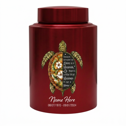 Personalized Sea Turtle Tortoise Poem Stainless Steel Cremation Urn for Human Ashes Loss of Mother Father Pet Bereavement Condolence Large Memorial Keepsake Urn, Memorial Gift, In Loving Memory - Image 10