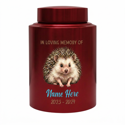 Personalized Hedgehog Stainless Steel Custom Pet Animal Lover Remembrance Decorative Ash Holder for Home Display Small or Large Memorial Keepsake Urn, Memorial Gift, In Loving Memory - Image 10