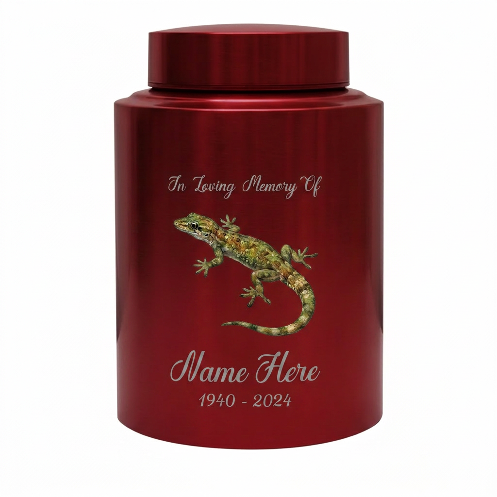 Personalized Iguana Lizard Stainless Steel Cremation Urn for Human Ashes Loss of Loved One Family Member Decorative Display 7.5in x 5.1in Memorial Keepsake Urn, Memorial Gift, In Loving Memory - Image 10