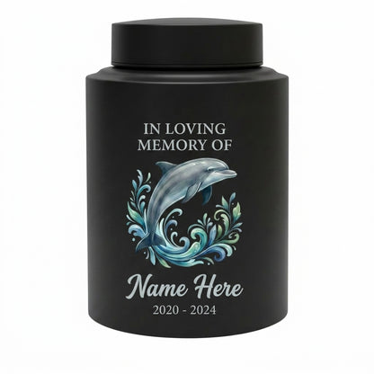Personalized Dolphin Cremation Urn for Human Ashes Stainless Steel Ocean Lover Tribute Small Large Custom Funeral Keepsake for Mom Dad Adult Memorial Keepsake Urn, Memorial Gift, In Loving Memory - Image 11