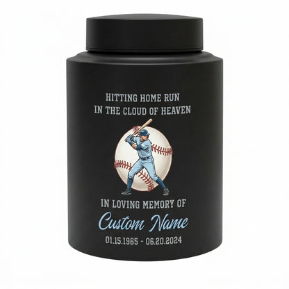 Personalized Baseball Stainless Steel Urn for Human Ashes, Sports Fan Athlete Coach Bereavement Tribute, Funeral Ash Container Large Small, Memorial Keepsake Urn, Memorial Gift, In Loving Memory - Image 11