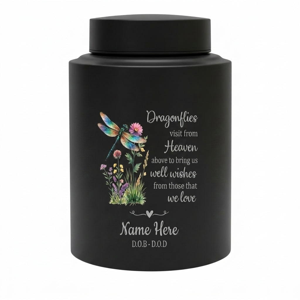 Personalized Dragonfly Stainless Steel Cremation Urns for Human Ashes Custom Sympathy Loss of Loved One Funeral Burial Ash Container Memorial Keepsake Urn, Memorial Gift, In Loving Memory - Image 11