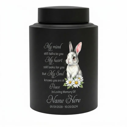 Personalized Baby Loss Rabbit Angel Wings Stainless Steel Cremation Urn for Human Ashes, Infant Child Boy Girl Miscarriage Remembrance, Memorial Keepsake Urn, Memorial Gift, In Loving Memory - Image 11