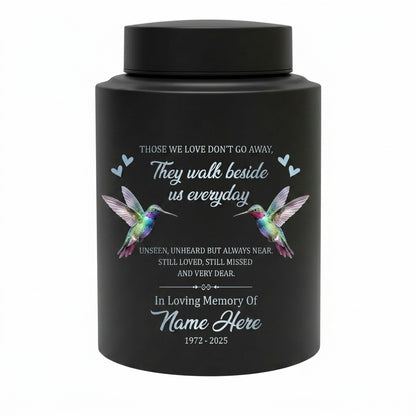 Personalized Hummingbird Stainless Steel Cremation Urn for Human Ashes Loss of Mother Sympathy Condolence Bereavement Small Large Sizes Memorial Keepsake Urn, Memorial Gift, In Loving Memory - Image 11