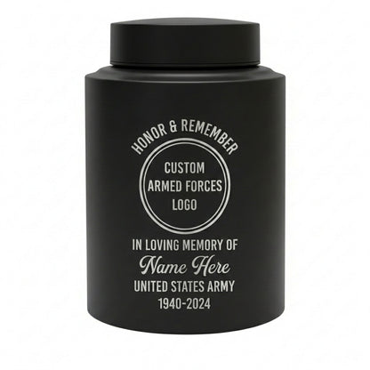 Personalized US Army Veteran Military Soldier Stainless Steel Large Funeral Tribute Remembrance Home Display UV Printed Decor Memorial Keepsake Urn, Memorial Gift, In Loving Memory - Image 11