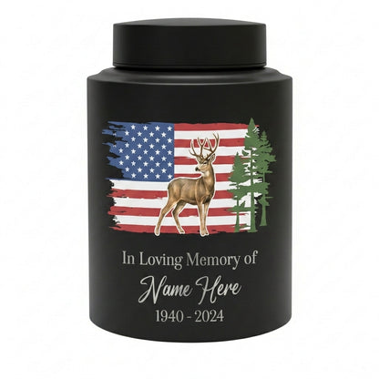 Personalized Deer Hunting Large Cremation Urn for Human Ashes, Custom Outdoorsman Hunter Tribute, Dad Grandpa Bereavement Ash Container, Memorial Keepsake Urn, Memorial Gift, In Loving Memory - Image 11