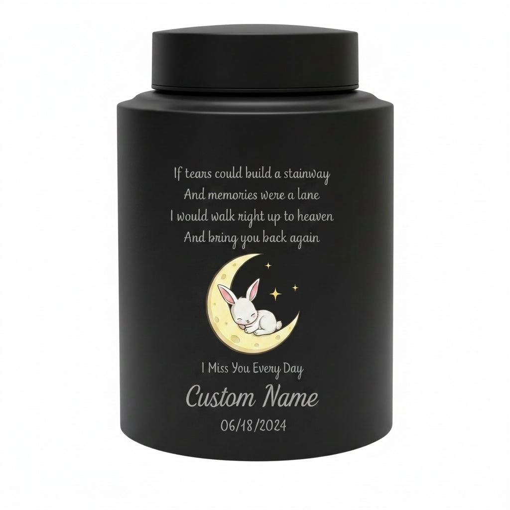 Personalized Angel Baby Stairway To Heaven Poem Stainless Steel Cremation Urn For Human Ashes, Infant Loss Grieving Parent Sympathy, Memorial Keepsake Urn, Memorial Gift, In Loving Memory - Image 11