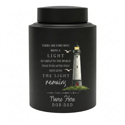 Personalized Lighthouse Stainless Steel Cremation Urn, Custom Name and Date Sympathy Keepsake for Loss of Loved One Family Member, Memorial Keepsake Urn, Memorial Gift, In Loving Memory - Image 11