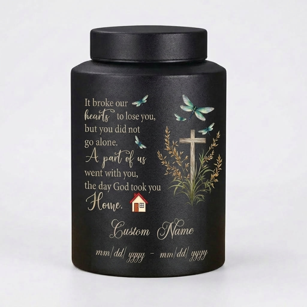 Personalized Dragonfly Stainless Steel Cremation Urn for Loss of Loved One Mother Father, Bereavement Ash Holder Small and Large Sizes, Memorial Keepsake Urn, Memorial Gift, In Loving Memory - Image 11