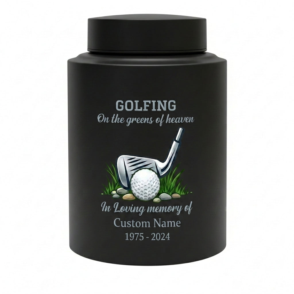 Personalized Golf Players Stainless Steel Cremation Urns For Human Ashes Adult Male Female On The Greens Of Heaven Funeral Small Large Memorial Keepsake Urn, Memorial Gift, In Loving Memory - Image 11