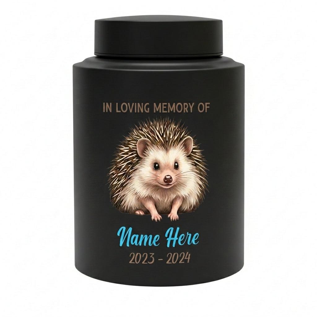 Personalized Hedgehog Stainless Steel Custom Pet Animal Lover Remembrance Decorative Ash Holder for Home Display Small or Large Memorial Keepsake Urn, Memorial Gift, In Loving Memory - Image 11