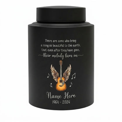 Personalized Music Lovers Guitar Stainless Steel Cremation Urn for Adult Human Ashes, Funeral Burial Decorative UV Printed Small Large, Memorial Keepsake Urn, Memorial Gift, In Loving Memory - Image 11