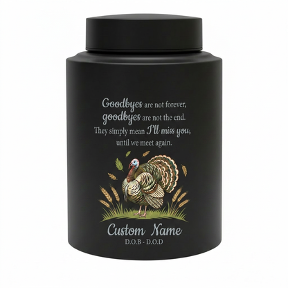 Personalized Turkey Thanksgiving Hunter Cremation Urn for Human Ashes, UV Printed Stainless Steel Bereavement Condolence Keepsake, Memorial Keepsake Urn, Memorial Gift, In Loving Memory - Image 11