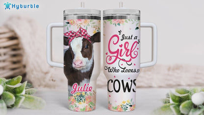 Bestie Friendship Tumbler 40oz with Handle & Straw – Personalized Stainless Steel Travel Cup with Lid – Thoughtful Gift for Best Friends