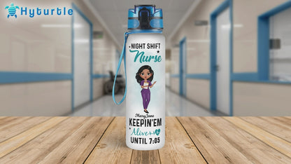 Keep 'em Alive 'til 7:05 - Personalized Water Tracker Bottle 32oz
