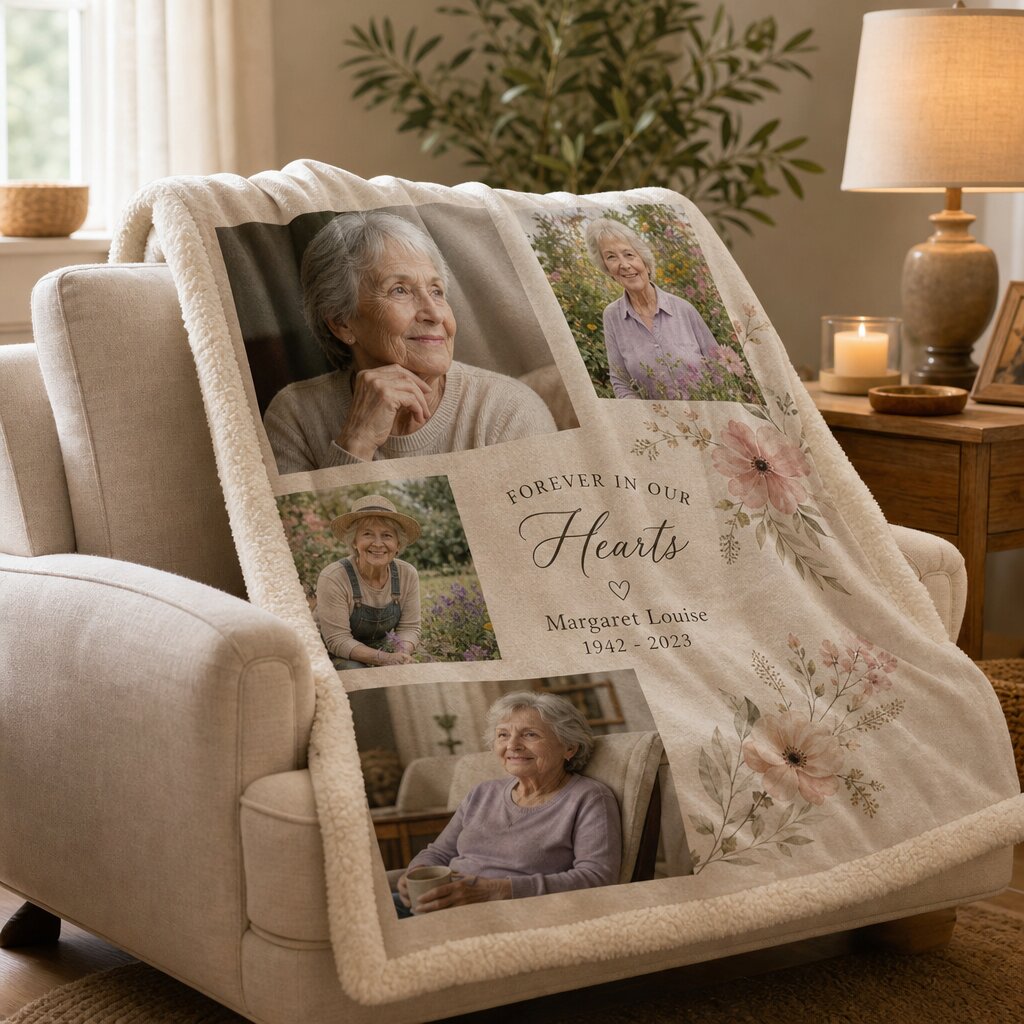 Memorial sherpa blanket